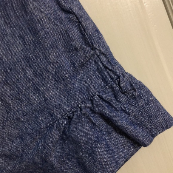 J. Crew chambray ruffle shorts - Picture 2 of 4